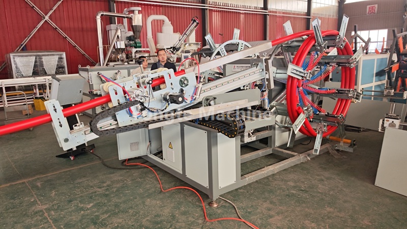 Yongte 63mm Dubbelstasie HDPE Pipe Auto Winder het alle prestasietoetse geslaag