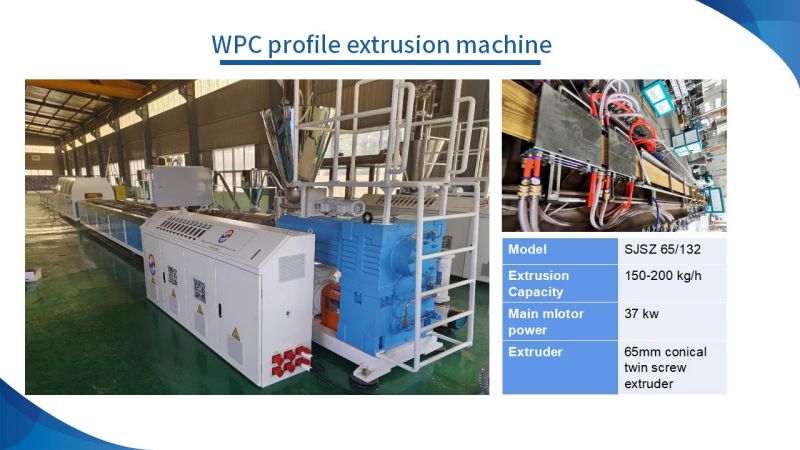 Co-ekstrudering WPC Decking Machine