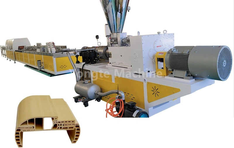 wpc door profile extrusion line