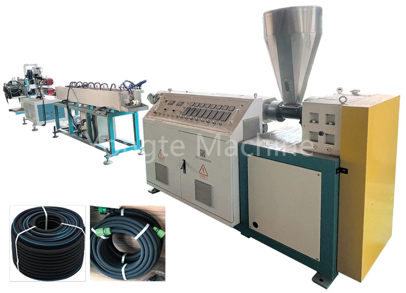Rubberbesproeiingspypproduksiemasjien Turnkey Project met behulp van afval rubberband