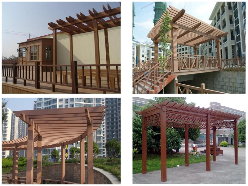 Hoeveel stelle vorms word benodig om hout-plastiek-pergolas te vervaardig?