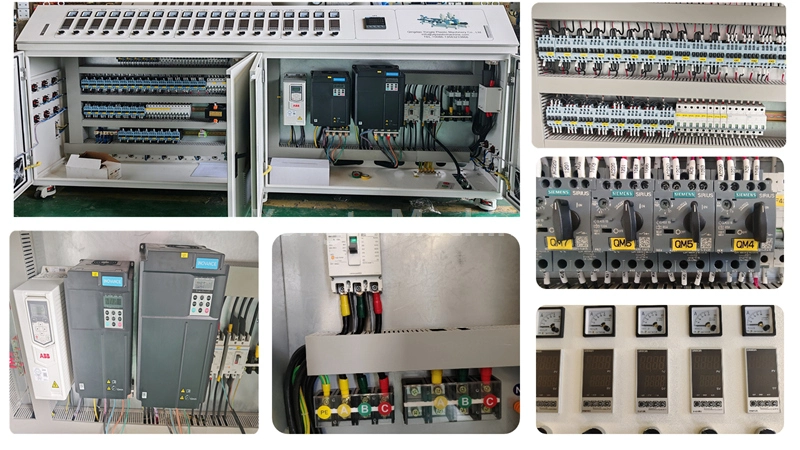 Electric control of rubber irrigation pipe machine