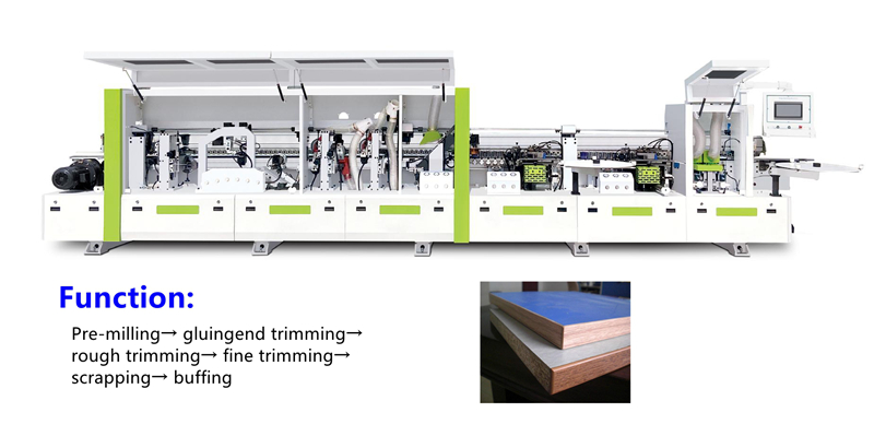 WPC door edge cover machine