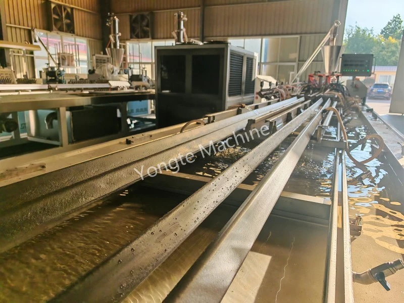 4 Cavity Plastic Profile Extrusion Line
