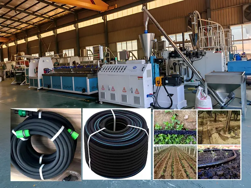Yongte vereenvoudigde eenstap-ekstrusie-rubber mikroporeuse deurlaatbare pypproduksiemasjien